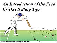 An Introduction of the Free Cricket Betting Tips - ArticleXcels