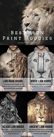Best Lion Print Hoodies