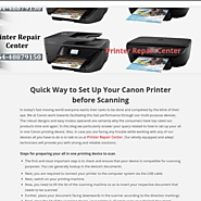 How to Setup Your Canon Printer before Scanning?
