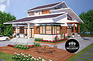 Mẫu thiết kế biệt thự vườn 2 tầng mái thái hiện đại tại Bình Phước