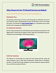 Why Choose Us for TV Rental Services in Dubai?