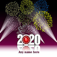 Happy New Year 2020 Card With Name Editor
