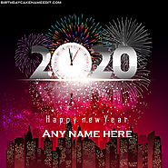 Happy New Year 2020 Greeting Card With Name