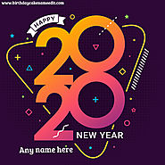 Happy New Year 2020 Wish With Name Image