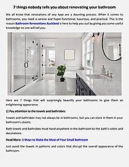 5starbathrooms tells you about how renovating your bathroom