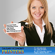 Affordable Personal Business Cards In Calgary By Economy Printers NE