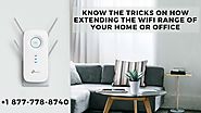 Extending The WiFi Range With Experts Call +1 877-778-8740