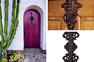 What are the materials for the front door handles?