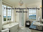 What are the steps to remodeling a bathroom?