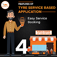 Features of tyre service-based application: Easy Service Booking
