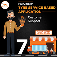 Features of tyre service-based application: Customer Support