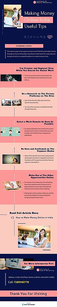 Making Money Online India: Useful Tips | Infographic