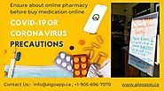 Covid-19 or Coronavirus precautions before buy medication online