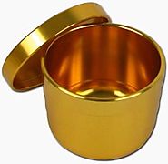 Casino Grade Pai Gow Cup for Chinese Dominoes - Gold