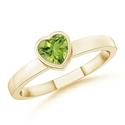 Heart Peridot Ring