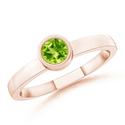Round Peridot Ring