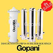 Discounts on FRP and SS Filter Housings from Gopani