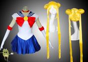 Usagi Tsukino Sailor Moon Cosplay Costume + Wig