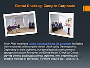 Dental Check up Camp in Corporate - Dentedgeclinic