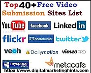 Top 40+ Free Video Submission Sites List 2020-21