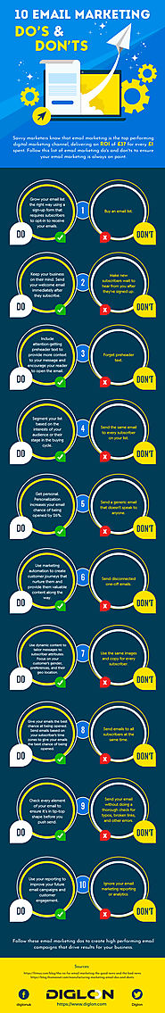 10 Email Marketing Do's & Don'ts - Infographic