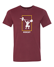 Men's #GOHEAVY Workout Shirt - Athletic Fit - Fit Lifestyle Box