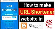make link shortener site in blogger for free