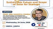 Sustainable future and scope of Solar Technology for Startups