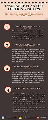 Insurance Plan for Foreign Visitors | 847-897-5120