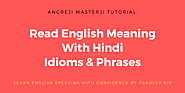 English Words With Hindi Meaning-Idioms And Phrases