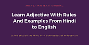 Adjectives With Rules And Examples From Hindi to English
