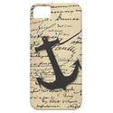 Vintage gray retro nautical anchor iPhone Case