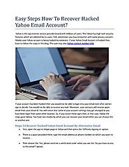 Easy Steps how to Recover Hacked Yahoo Email Account?