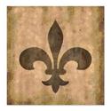 CafePress Fleur De Lis Shower Curtain - Standard White