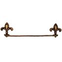 Fleur De List Wall Mounted Bath Towel Bar Rack Holder