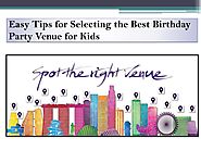 Best Birthday Party Venue for Kids in Singapore
