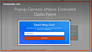 How to Popup Genesis eNews Extended Optin Form