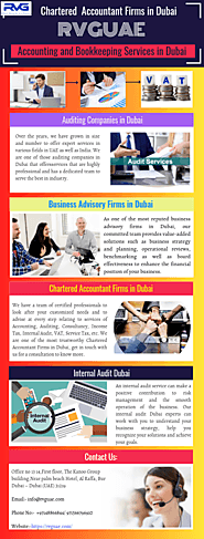Chartered Accountant Firms in Dubai - by Rvg Uae [Infographic]