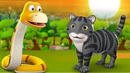 Snake and Cat's Friendship Story | పాము మరియు పిల్లి స్నేహం తెలుగు నీతి కధ | 3D Kids Moral Stories