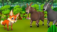 Fox and Two Goats Telugu Story | నక్క మరియు రెండు మేకలు నీతి కధ 3D Animated Kids Fairy Moral Stories