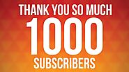 Thank you all 1000 subscribers. 1000 subscribers celebration.