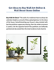 Decor Products- Buy Wall Art Online & Wall Decor Items Online