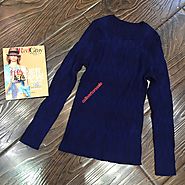 Celine Crewneck Sweater In Merino Wool Blue