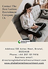 Contact The Best Fashion Recruitment Company in UK