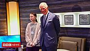 Davos 2020: Prince Charles meets Greta Thunberg - BBC News