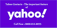 Yahoo Contacts – The important feature of yahoo mail – Contact Support