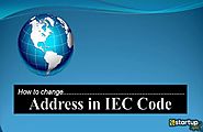 How to Change the Address in the Import Export Code?