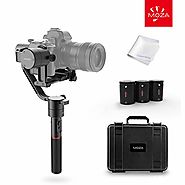 MOZA Air 3-Axis Handheld Gimbal Camera Stabilizer+Dual Handle Set For Mirrorless Cameras and most DSLRs,Sony A7SII,Pa...