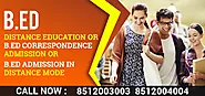 B.ed Distance Education, Correspondence Admission 2025 Delhi