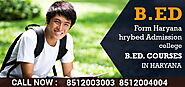 B.ed Haryana HRYBED Course Admission Collage Form 2025